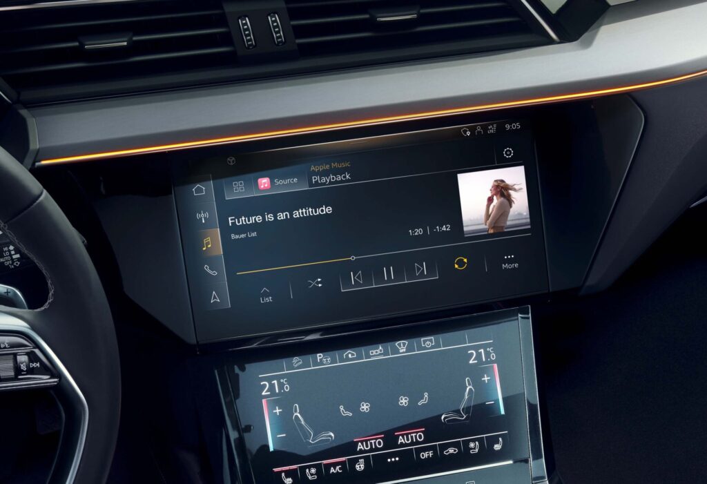 Audi with Apple CarPlay infotainment