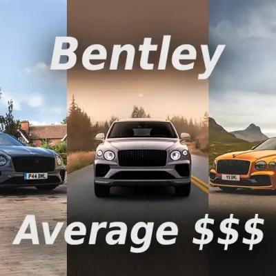 Average price of a Bentley Bentayga, Continental GT, Flying Spur