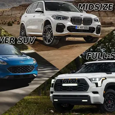 Comparing the size of SUVs